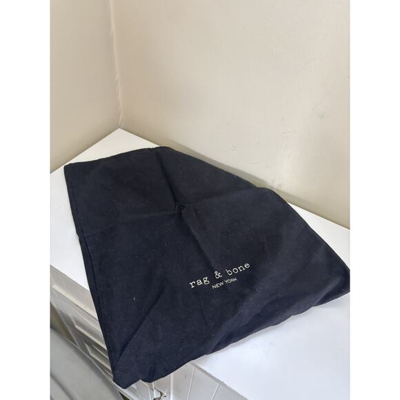 Rag & Bone Black Waxed Suede Margot Boot Size 9.5 EU 40 Block Heel Western Boho - Picture 8 of 8